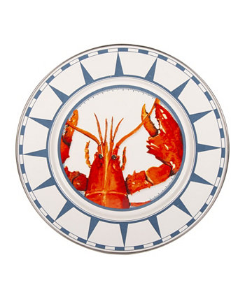 Обеденные тарелки с эмалированной посудой для омаров, набор из 4 шт. Golden Rabbit