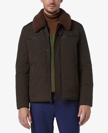Мужская утепленная куртка-авиатор Randall из вощеного хлопка с флисовым воротником Marc New York