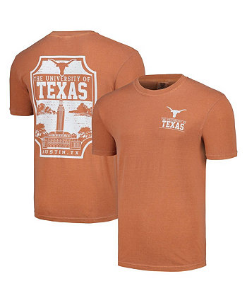 Men's Texas Orange Texas Longhorns Campus Badge T-shirt Image One