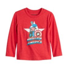 Baby & Toddler Boy Jumping Beans® Marvel Captain America Vintage Long Sleeve Graphic Tee Jumping Beans