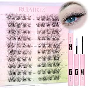 Lash Clusters Wispy Individual Lash Extensions Natural Cluster Lashes 9-11MM 96pcs DIY Eyelash Extension C Curl Eyelash Clusters by Ruairie Ruairie