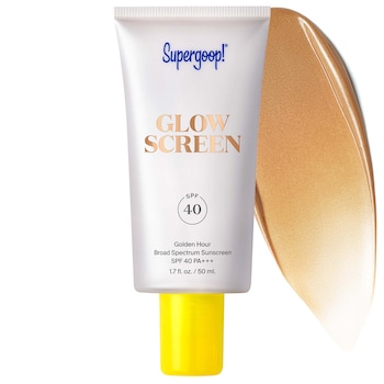Солнцезащитный крем Glowscreen SPF 40 с гиалуроновой кислотой и ниацинамидом Supergoop!