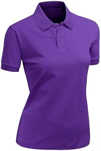 Women's 100% Cotton Pk Silket Polo Dri Fit Collar Short Sleeve T-Shirt Xpril