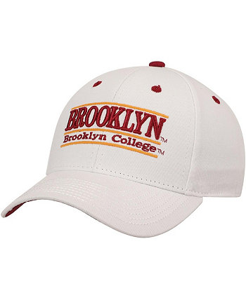 Мужская классическая регулируемая шляпа The White Brooklyn College Bulldogs со структурированной планкой Game