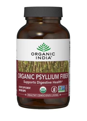 Organic India Органическое волокно подорожника – 180 растительных капсул Organic India