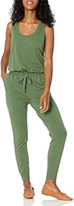 Amazon Essentials Women's Studio Terry Fleece Jumpsuit (Available in Plus Size) Amazon Essentials