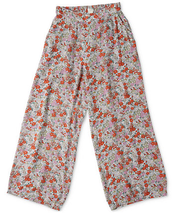 Широкие брюки-палаццо с цветочным принтом Big Girls You Found Me Roxy