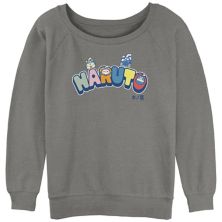 Juniors' Naruto Kittens Graphic Slouchy Terry Pullover Licensed Character