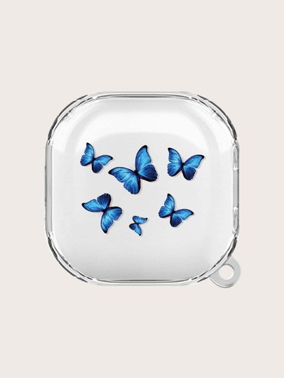 Чехол с узором бабочки прозрачный совместимый с Samsung Galaxy Buds SHEIN