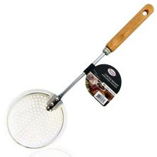 Alpine Cuisine Bamboo Wood Skimmer Spoon 13 Inch Rustproof, Integral Forming, Durable Skimmer Spoon Alpine Cuisine