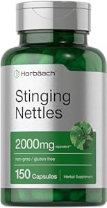 Horbäach Stinging Nettle Capsules (Капсулы) 2000mg | 150 Count | Herbal Leaf Extract Supplement | Non-GMO, Gluten Free Horbäach