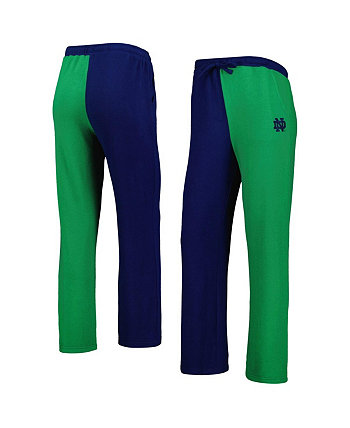 Женские темно-синие, зеленые, уютные брюки для отдыха с цветными блоками Notre Dame Fighting Irish Tri-Blend ZooZatz