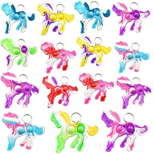 30 Packs Bulk Horse Bulk Mini pop Fidget Gift for Boys and Girls Kids and Classroom Students Prize ，Birthday Party Favors Supplies Roaqua