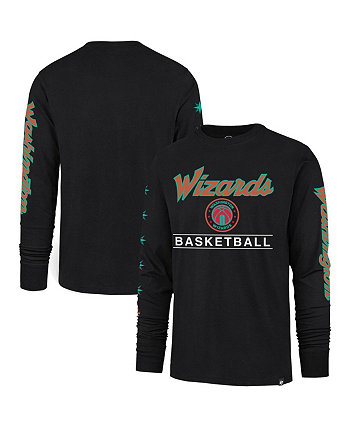 Мужская черная футболка с длинным рукавом Washington Wizards 2023/24 City Edition Triplet Franklin '47 Brand