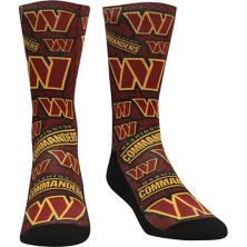 Носки Youth Rock Em Черные носки с логотипом Washington Commanders Crew Socks Unbranded