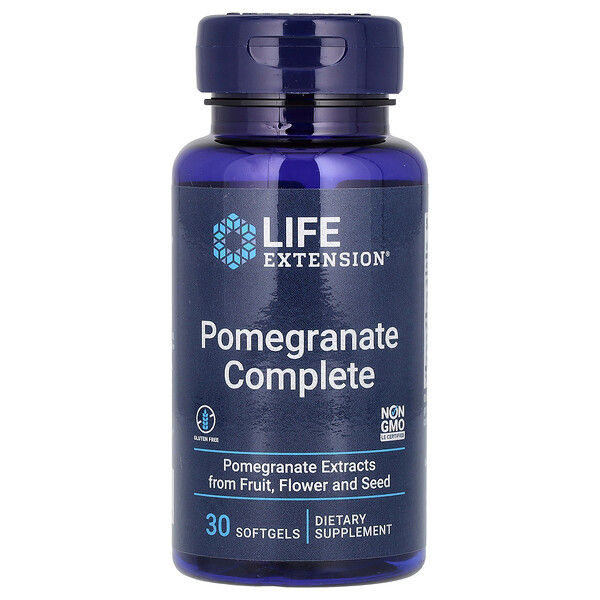 Pomegranate Complete, 30 мягких желатиновых капсул Life Extension