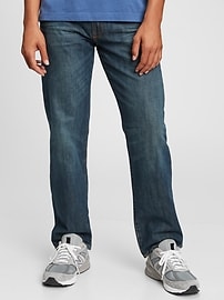 Стандартные джинсы с вышивкой Washwell Gap
