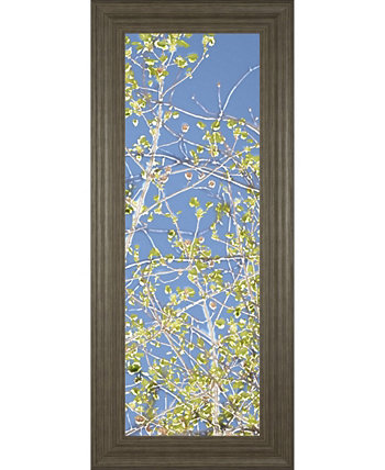"Весна Тополя III". Автор: Шарон Чендлер. Настенная живопись в рамке с принтом - 18 "x 42" Classy Art