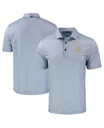 Men's Notre Dame Fighting Irish Play Like A Champion Today Pike Eco Pebble Print Stretch Polo Cutter & Buck