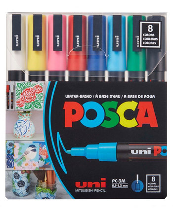 8-Color Paint Market Set, Pc-3M Fine POSCA