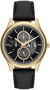 A|X Armani Exchange Multifunction Watch for Men with Leather or Stainless Steel Band A｜X Armani Exchange