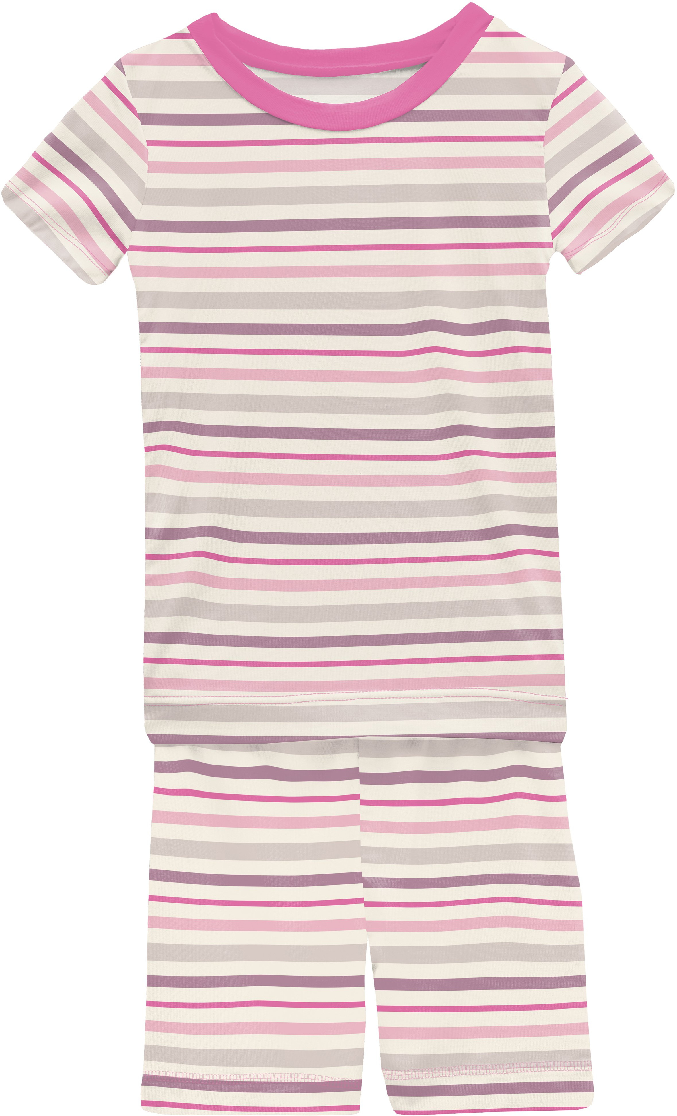 Пижамный комплект с короткими рукавами и шортами с принтом (для малышей/маленьких/больших детей) KicKee Pants