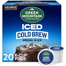 Green Mountain Coffee Roasters® Iced Black Cold Brew ,Keurig® K-Cup®, Medium Roast, 20 Count KEURIG