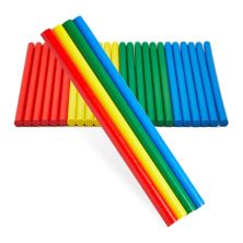 24 Pack Colored Rhythm Sticks for Kids Classroom, Bulk Toddler Music Toys, Percussion Instruments (8 In, 4 Colors) Juvale