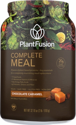 Шоколадно-карамельный коктейль PlantFusion Complete Meal Shake -- 32,1 унции PlantFusion