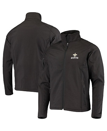 Мужская черная куртка New Orleans Saints Sonoma Softshell с молнией во всю длину Dunbrooke