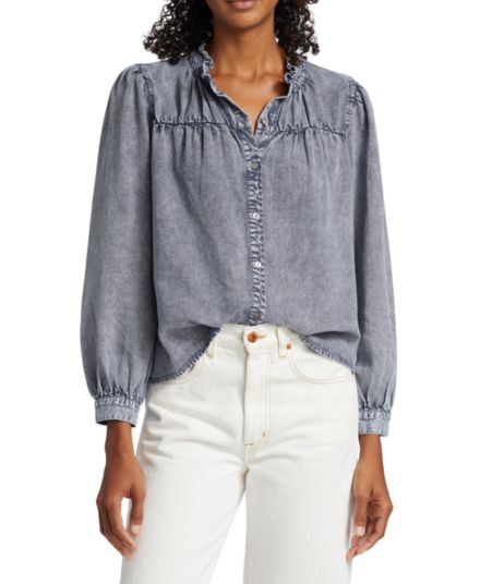 Camille Denim Button-Front Shirt Rails