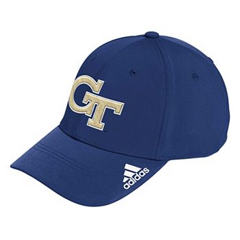 Кепка adidas Locker Room Logo Flex, navy для мужчин Georgia Tech Yellow Jackets Unbranded