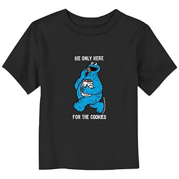 Детская Футболка PBS Kids Cookie Monster Me Only Here For The Cookies PBS Kids