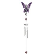 FC Design 28&#34; Long Purple Fairy Pewter Gem Wind Chime Perfect Gifts for Holiday F.C Design