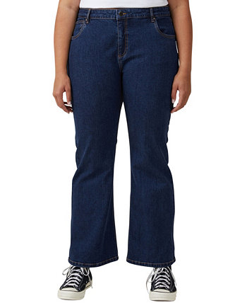 Женские расклешенные джинсы-бутлеги стрейч COTTON ON