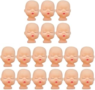 COHEALI 30pcs Head Baby Painting for Body Handmade Simulation Dolls Hand Sculpt Style Chic Crafts Decor Mini Accessory Bag Part Vivid Keychain Artist Accessories Mannequin Coheali