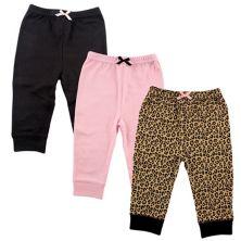 Хлопковые штаны для малышей и малышей Luvable Friends, 3 шт., леопардовые Luvable Friends