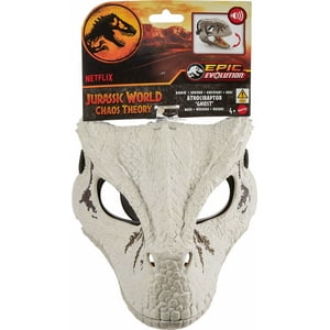 Jurassic World: Chaos Theory Atrociraptor Mask with Sound for Role Play, for Unisex Children Jurassic World