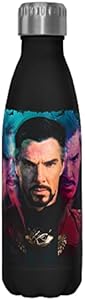 Marvel Strange Space 17 oz Stainless Steel Water Bottle, 17 Ounce, Multicolored Marvel