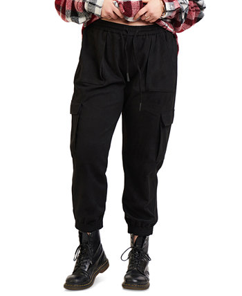 Модные брюки карго из искусственной замши больших размеров Black Tape