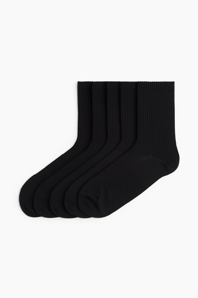 5 пар спортивных носков из ткани DryMove™ H&M