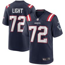 Мужская футболка Nike Matt Light Navy New England Patriots Game для пенсионеров Nitro USA