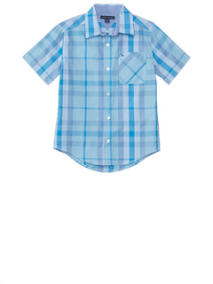 Рубашка в клетку Blue Skies с коротким рукавом (для больших детей) Tommy Hilfiger Kids