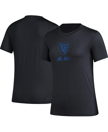 Черная женская футболка San Jose Earthquakes AEROREADY Club Icon Adidas