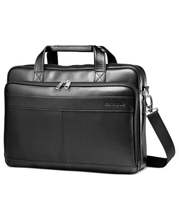 Кожаный тонкий портфель для ноутбука Portfolio Samsonite
