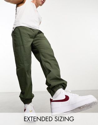 Спортивные брюки-карго цвета хаки с эластичной резинкой на талии ASOS DESIGN ASOS DESIGN