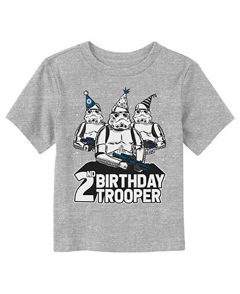 Toddler's Star Wars 2nd Birthday Trooper  Toddler T-Shirt Disney Lucasfilm