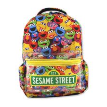 Школьный рюкзак Elmo для мальчиков и девочек «Улица Сезам», 16 дюймов (один размер, многоцветный) Sesame Street