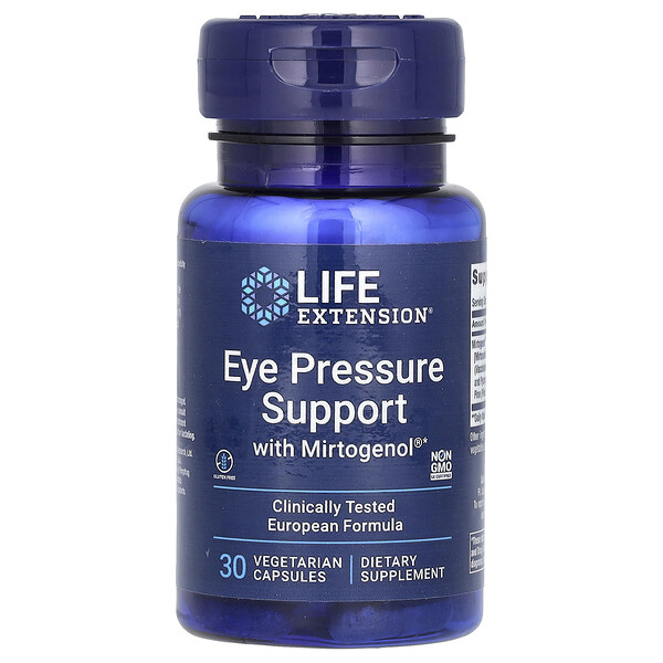 Поддержка давления в глазах с Mirtogenol - 30 вегетарианских капсул - Life Extension Life Extension