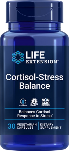 Cortisol-Stress Balance -- 30 Vegetarian Capsules (Вегетарианские капсулы) Life Extension